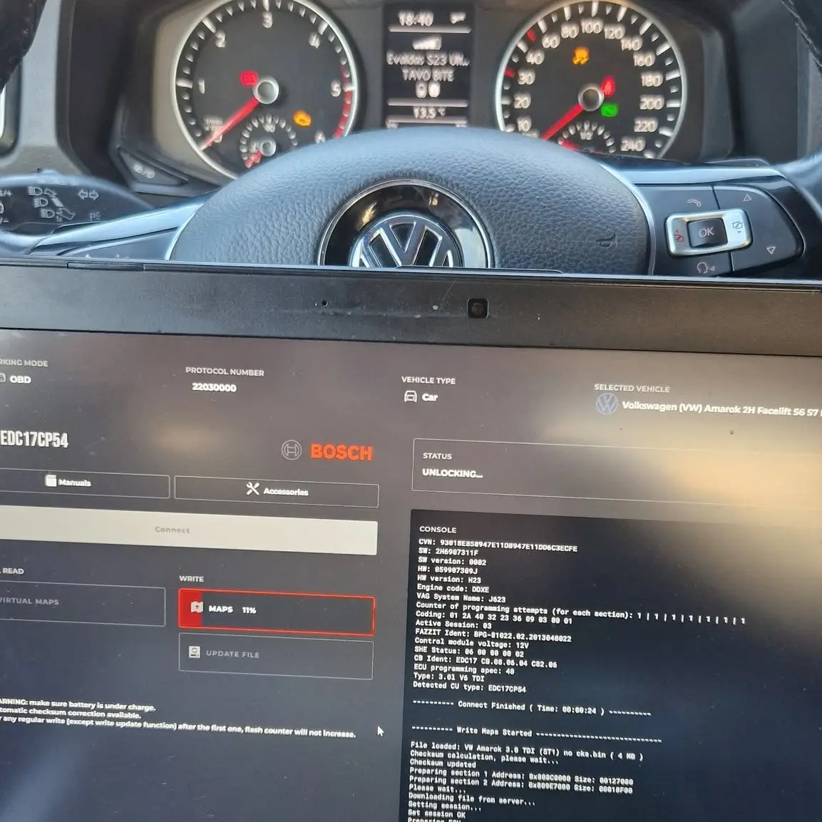 VW Amarok Stage 1 galios didinimo projektas – PowerPulse